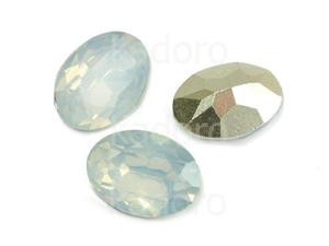 Yem Oval 18x13 mm White Opal F - 2 sztuki - 2876847329