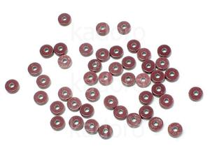 Agat heishi 4x1 mm burgund - 4 sztuki - 2869723221