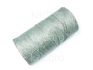 Sznurek brazylijski Metallic Silver 1mm - 3 m - 2877945124