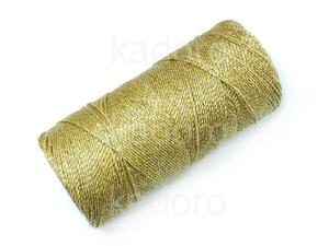 Sznurek brazylijski Metallic Gold 1mm - 3 m - 2874030618