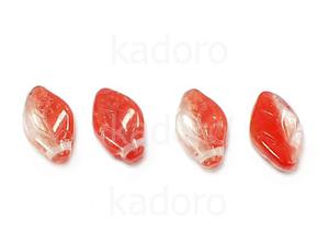 Leaves Crystal - Red 12x7mm - 6 sztuk - 2876250760