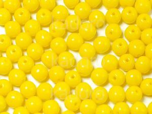 Round Beads Opaque Lemon 4 mm - opakowanie - 2869313110