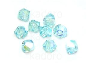 Bicone 4mm Aquamarine AB - 100 sztuk - 2873228419