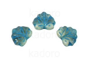 Maple Leaves Rain Cloud - Turquoise Inlay 13x11mm - 2 sztuki - 2876250803