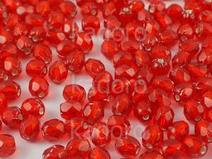 FP 4mm Silver Lined Siam Ruby - 40 sztuk - 2875284117