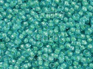 TOHO Round 8o-954 Inside-Color Aqua - Lt Jonquil Lined - 10 g - 2866005375