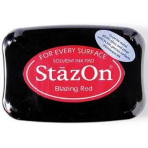 Tusz do stempli StazOn BLAZING RED - 2834543584