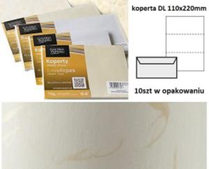 Koperta / koperty ozdobne DL - Wiatr biay - opk 10szt/120g