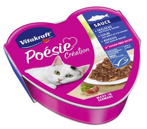 Vitakraft Poesie sos dorsz z makaronem w sosie pomidorowym tacka 85g - 2878208349