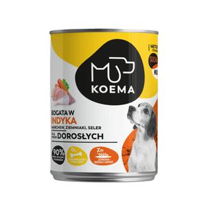 KOEMA karma mokra 90% misa, indyk 400 g - 2878209607