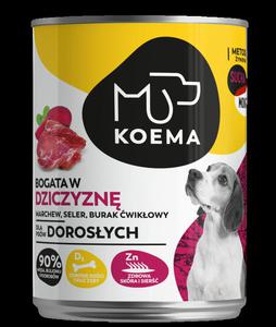 KOEMA karma mokra 90% misa, dziczyzna 400 g - 2878209608