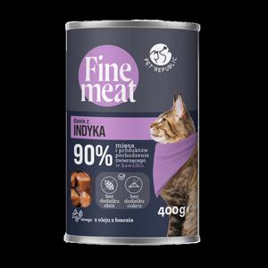 FINEMEAT Karma dla kota, kawaki indyka w sosie 400g [FM008 P] - 2878210505