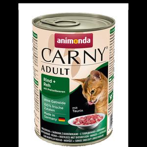 ANIMONDA Carny Adult puszka z woowin, sarnin i borwk 400g - 2870375588