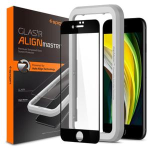 SZKO HARTOWANE SPIGEN ALM GLASS FC IPHONE 7 / 8 / SE 2020 / 2022 BLACK - 2872675442