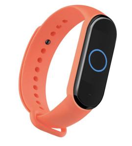 Pasek Xiaomi Mi Band 5 / 6 silikon opaska pomaraczowy bransoleta - 2858690685