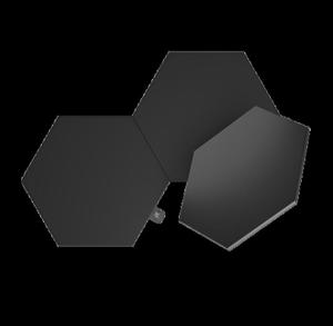 Nanoleaf Shapes Hexagons Expansion Pack - dodatkowe panele wietlne (3 panele wietlne) (black) - 2876147418