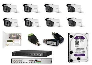 DS-2CE16H1T-IT3 analogowy kompletny zestaw na 8 kamer tubowych Hikvision 5Mpx. Niezbdny w dozorze firm, parkingw i stacji benzynowych. - 2855508910