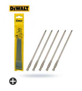 DeWalt Kocwki wkrtarskie PH2 x 153mm do stosowania z DCF6201/DCF6202 (opakow. 5szt.) DT7206-QZ - 2876165254