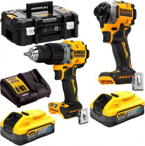 DeWalt zestaw combo POWERSTACK (DCD805+DCF850+2xDCBP518+adowarka) DCK2050H2T-QW - 2872987161