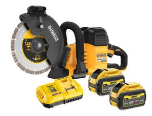 DeWalt przecinarka do betonu 54v bezszczotkowa 230mm (+2x 9ah, + ad., + tarcza) DCS691X2-QW - 2877655536