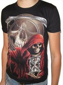 T-shirt rockowy - MIER Z KOS I KLEPSYDR - 2829283058