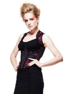 Gorset , top KAORU CORSET marki Hell Bunny - 2829283787