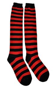 Podkolanwki w paski STRIPE SOX BL/RD - 2829283918