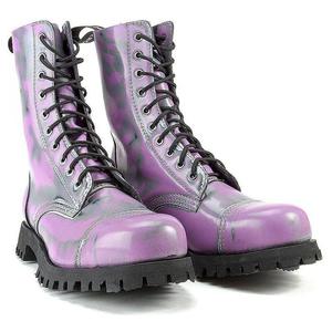 Glany skrzane 10 dziurowe szyte ALTERCORE (551 PURPLE RUB OFF) - 2829284056