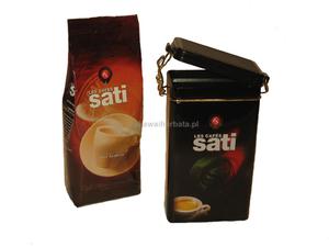 Cafe Sati kawa mielona o smaku Waniliowym 250g + puszka zamykana hermetycznie - 2859429546