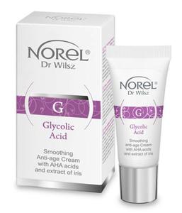 Norel (Dr Wilsz) GLYCOLIC ACID Krem wygadzajcy anti-age z kwasami AHA i ekstraktem z irysa (DS505) - 2860187980