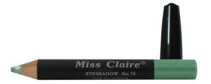 Miss Claire EYESHADOW Cie do powiek w kredce - jasno zielona pera (74) - 2864235361