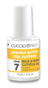 Cuccio POWDER POLISH DIP MILK & HONEY CUTICLE OIL Rewitalizujcy olejek (mid i mleko) - krok 7 - 2870384430