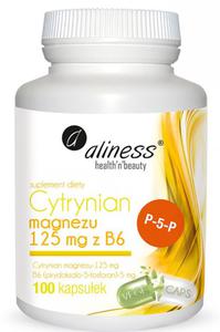 Aliness CYTRYNIAN magnezu 125 mg z B6 (P-5-P) - 2871305310