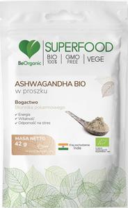 BeOrganic ASHWAGANDHA BIO w proszku (42 g.) - 2873859338