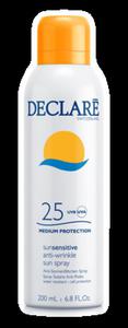 Declare SUN SENSITIVE ANTI-WRINKLE SUN SPRAY SPF 25 Przeciwzmarszczkowy spray do ciaa SPF 25 (724) - 2824141565