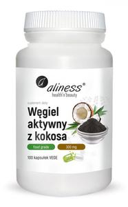 Aliness FOOD GRADE Wgiel aktywny z kokosa (kapsuki) - 2874413494