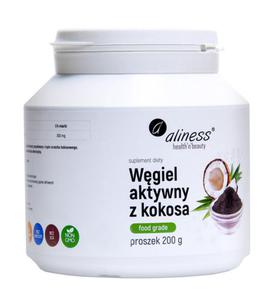 Aliness FOOD GRADE Wgiel aktywny z kokosa (proszek) - 2875867174