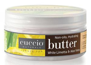 Cuccio WHITE LIMETTA & ALOE VERA BUTTER Nawilżające masło do dłoni, stóp i ciała (biała limonka i aloes) - 2824142800