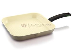 Patelnia ceramiczna grillowa Indukcja Moneta ZENIT 28 cm - 2823858964