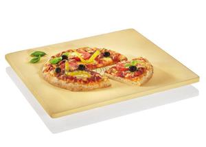 Kwadratowy kamie do pizzy z podstawk 35 x 40cm Kuchenprofi - 2858229650
