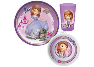 Zestaw 3 elementowy melamina Ksiniczka Zosia Disney - 2842653419