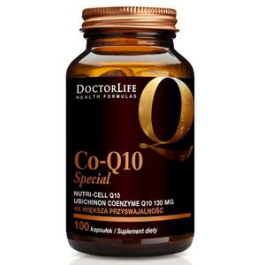 Doctor life co-q10 special koenzym q10 130mg w organicznym oleju kokosowym suplement diety 100 kapsuek - 2877942576