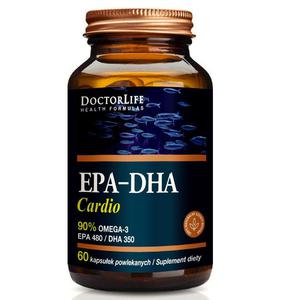 Doctor life epa-dha cardio 90% omega-3 epa 480/ dha 350 suplement diety 60 kapsuek - 2877942579