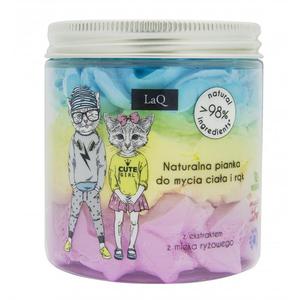 Laq naturalna pianka do mycia ciaa i rk o zapachu gumy balonowej z ekstraktem z mleka ryowego 250ml - 2872055499