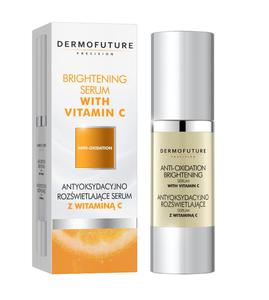 Dermofuture anti-oxidation brightening serum antyoksydacyjno rozwietlajce serum z witamin c do twarzy na noc 30ml - 2878410127