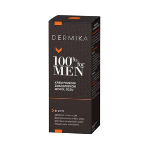 Dermika 100% for men eye cream krem przeciw zmarszczkom wok oczu 15ml - 2877942595