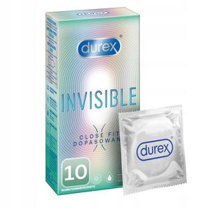 Durex invisible close fit prezerwatywy dopasowane 10 szt - 2878410128