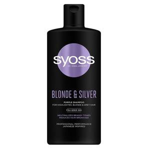 Syoss blonde silver purple shampoo szampon neutralizujcy te tony do wosw blond i siwych 440ml - 2872056510