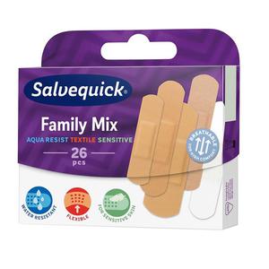 Salvequick family mix zestaw plastrw opatrunkowych 26szt. - 2872056824