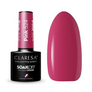 Claresa soak off uv/led pink lakier hybrydowy 524 5g - 2872057738